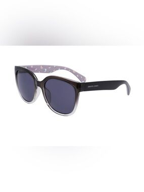 Draper James Black Frame Sunglasses with Floral Temples